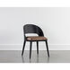 Dezirae Black / Cognac Leather Dining Chair